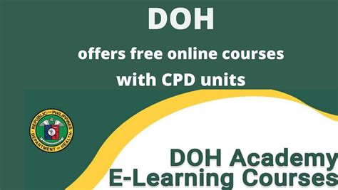 doh academy cpd units 2024|FREE 2 CPD Units for Teachers (Orientation on the Universal .